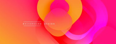 Katmanlı şeffaf gradyan şekillere sahip soyut arkaplan