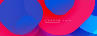 Katmanlı şeffaf gradyan şekillere sahip soyut arkaplan