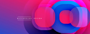 Katmanlı şeffaf gradyan şekillere sahip soyut arkaplan