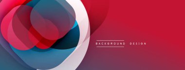 Katmanlı şeffaf gradyan şekillere sahip soyut arkaplan