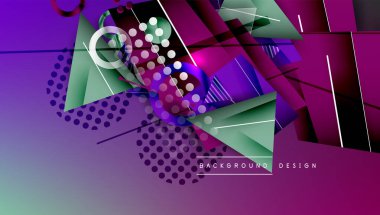 Yaratıcı üçgenler ve daireler bileşimi