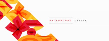 Soyut geometrik arkaplan şekilleri modern ve simetrik bir model oluşturur. Kalın kontrast, pürüzsüz gradyanlar, dinamik kompozisyon, fütüristik stil