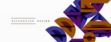 Dairesel ve yuvarlak elementlerin yer aldığı soyut geometrik arkaplan. Kalın kontrast, pürüzsüz gradyanlar, dinamik kompozisyon, fütüristik stil