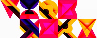 Çemberler soyut arkaplan çizgilerini kareler