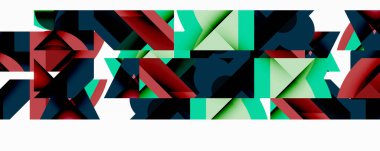 Birbirine kenetlenmiş dairesel ve açısal şekillerle soyut geometrik bileşim, pürüzsüz gradyanlar ve beyaz arkaplan üzerinde keskin karşıtlıklar