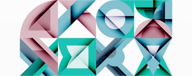 Çemberler soyut arkaplan çizgilerini kareler