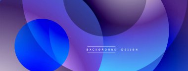 Katmanlı dairesel şekiller canlı renklerde, düzgün geçiş, derinlik efektleri ve modern, fütürist estetiğe sahip, gradyan açısından zengin soyut bir tasarım oluşturur.