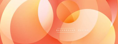 Katmanlı dairesel şekiller canlı renklerde, düzgün geçiş, derinlik efektleri ve modern, fütürist estetiğe sahip, gradyan açısından zengin soyut bir tasarım oluşturur.