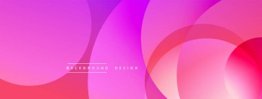 Katmanlı dairesel şekiller canlı renklerde, düzgün geçiş, derinlik efektleri ve modern, fütürist estetiğe sahip, gradyan açısından zengin soyut bir tasarım oluşturur.