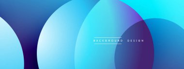 Katmanlı dairesel şekiller canlı renklerde, düzgün geçiş, derinlik efektleri ve modern, fütürist estetiğe sahip, gradyan açısından zengin soyut bir tasarım oluşturur.