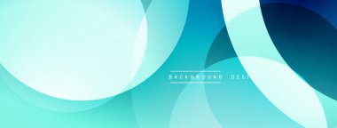 Katmanlı dairesel elementlerle soyut bileşim, eğimlerin ve yumuşak geçişlerin harmanlanması, derinlik, hareket ve görsel uyum hissi yaratır.