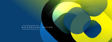 Katmanlı şeffaf gradyan şekillere sahip soyut arkaplan