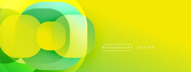 Katmanlı şeffaf gradyan şekillere sahip soyut arkaplan