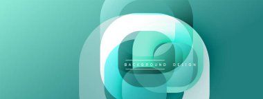 Katmanlı şeffaf gradyan şekillere sahip soyut arkaplan