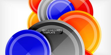 Minimum geometrik soyut arkaplan. Çember üçgen tasarımı