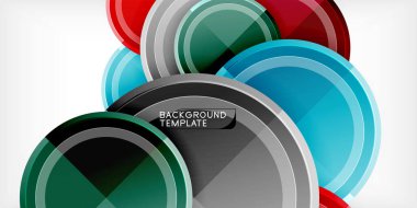 Minimum geometrik soyut arkaplan. Çember üçgen tasarımı