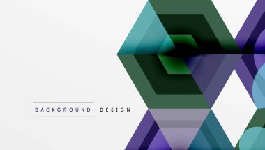 Altıgenler tasarımı geometrik soyut arkaplan