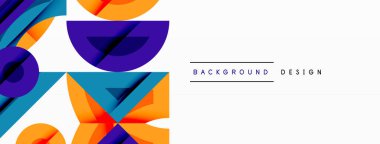 Dairesel ve yuvarlak elementlerin yer aldığı soyut geometrik arkaplan. Kalın kontrast, pürüzsüz gradyanlar, dinamik kompozisyon, fütüristik stil