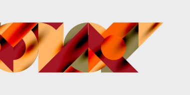 Dairelerin, yarım dairelerin ve parlak efektli ve düzgün eğimli üçgenlerin detaylı bileşimi. Yaratıcı ve teknolojiden ilham alan projeler için parlak ve modern bir vektör tasarımı