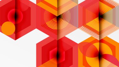 Altıgenler tasarımı geometrik soyut arkaplan