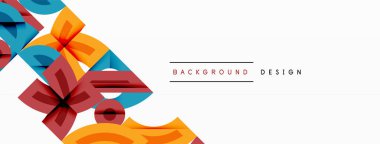 Soyut geometrik arkaplan şekilleri modern ve simetrik bir model oluşturur. Kalın kontrast, pürüzsüz gradyanlar, dinamik kompozisyon, fütüristik stil