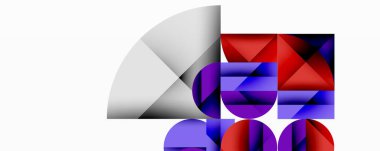 Katmanlı daireler ve açısal segmentlerle modern soyut kompozisyon gradyan, şeffaflık efektleri ve yapılandırılmış geometrik düzen içerir.