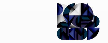 Katmanlı daireler ve açısal segmentlerle modern soyut kompozisyon gradyan, şeffaflık efektleri ve yapılandırılmış geometrik düzen içerir.