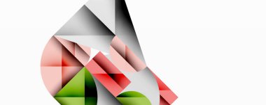 Katmanlı daireler ve açısal segmentlerle modern soyut kompozisyon gradyan, şeffaflık efektleri ve yapılandırılmış geometrik düzen içerir.