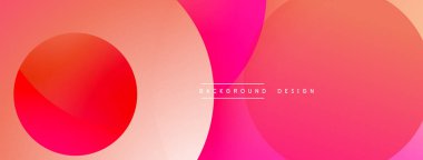 Katmanlı dairesel şekiller canlı renklerde, düzgün geçiş, derinlik efektleri ve modern, fütürist estetiğe sahip, gradyan açısından zengin soyut bir tasarım oluşturur.