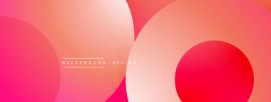 Katmanlı dairesel şekiller canlı renklerde, düzgün geçiş, derinlik efektleri ve modern, fütürist estetiğe sahip, gradyan açısından zengin soyut bir tasarım oluşturur.