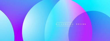 Üst üste binen dairesel şekillere sahip arka plan tasarımı, pürüzsüz gradyanlar ve yumuşak ışıklandırma efektleri, dinamik soyut bir kompozisyon oluşturur