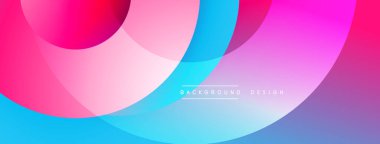 Katmanlı dairesel elementlerle soyut bileşim, eğimlerin ve yumuşak geçişlerin harmanlanması, derinlik, hareket ve görsel uyum hissi yaratır.