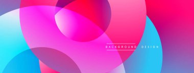 Katmanlı dairesel elementlerle soyut bileşim, eğimlerin ve yumuşak geçişlerin harmanlanması, derinlik, hareket ve görsel uyum hissi yaratır.