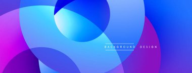 Üst üste binen dairesel şekillere sahip arka plan tasarımı, pürüzsüz gradyanlar ve yumuşak ışıklandırma efektleri, dinamik soyut bir kompozisyon oluşturur