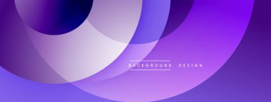 Katmanlı dairesel şekiller canlı renklerde, düzgün geçiş, derinlik efektleri ve modern, fütürist estetiğe sahip, gradyan açısından zengin soyut bir tasarım oluşturur.
