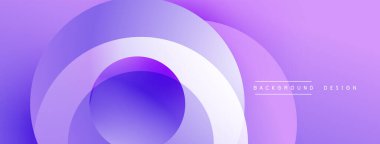 Üst üste binen dairesel şekillere sahip arka plan tasarımı, pürüzsüz gradyanlar ve yumuşak ışıklandırma efektleri, dinamik soyut bir kompozisyon oluşturur