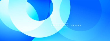 Üst üste binen dairesel şekillere sahip arka plan tasarımı, pürüzsüz gradyanlar ve yumuşak ışıklandırma efektleri, dinamik soyut bir kompozisyon oluşturur