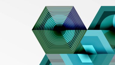 Altıgenler tasarımı geometrik soyut arkaplan