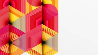 Altıgenler tasarımı geometrik soyut arkaplan