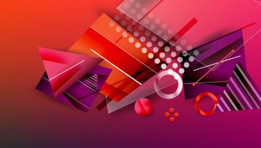 Renkli gradyanlı soyut arkaplan geometrik tasarımı