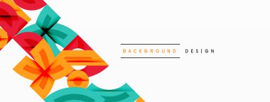 Soyut geometrik arkaplan şekilleri modern ve simetrik bir model oluşturur. Kalın kontrast, pürüzsüz gradyanlar, dinamik kompozisyon, fütüristik stil