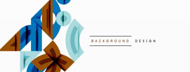 Soyut geometrik arkaplan şekilleri modern ve simetrik bir model oluşturur. Kalın kontrast, pürüzsüz gradyanlar, dinamik kompozisyon, fütüristik stil