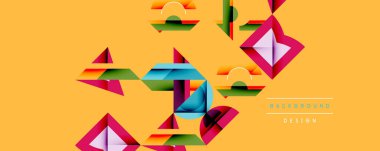 Çemberler soyut arkaplan çizgilerini kareler