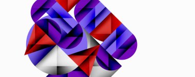 Katmanlı daireler ve açısal segmentlerle modern soyut kompozisyon gradyan, şeffaflık efektleri ve yapılandırılmış geometrik düzen içerir.