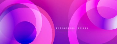 Üst üste binen dairesel şekillere sahip arka plan tasarımı, pürüzsüz gradyanlar ve yumuşak ışıklandırma efektleri, dinamik soyut bir kompozisyon oluşturur