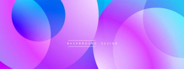 Üst üste binen dairesel şekillere sahip arka plan tasarımı, pürüzsüz gradyanlar ve yumuşak ışıklandırma efektleri, dinamik soyut bir kompozisyon oluşturur
