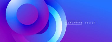 Üst üste binen dairesel şekillere sahip arka plan tasarımı, pürüzsüz gradyanlar ve yumuşak ışıklandırma efektleri, dinamik soyut bir kompozisyon oluşturur