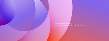 Katmanlı dairesel elementlerle soyut bileşim, eğimlerin ve yumuşak geçişlerin harmanlanması, derinlik, hareket ve görsel uyum hissi yaratır.