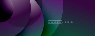 Katmanlı dairesel elementlerle soyut bileşim, eğimlerin ve yumuşak geçişlerin harmanlanması, derinlik, hareket ve görsel uyum hissi yaratır.