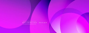 Üst üste binen dairesel şekillere sahip arka plan tasarımı, pürüzsüz gradyanlar ve yumuşak ışıklandırma efektleri, dinamik soyut bir kompozisyon oluşturur